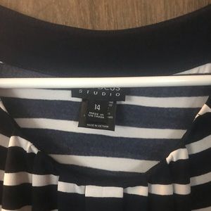 XL blue and white dress